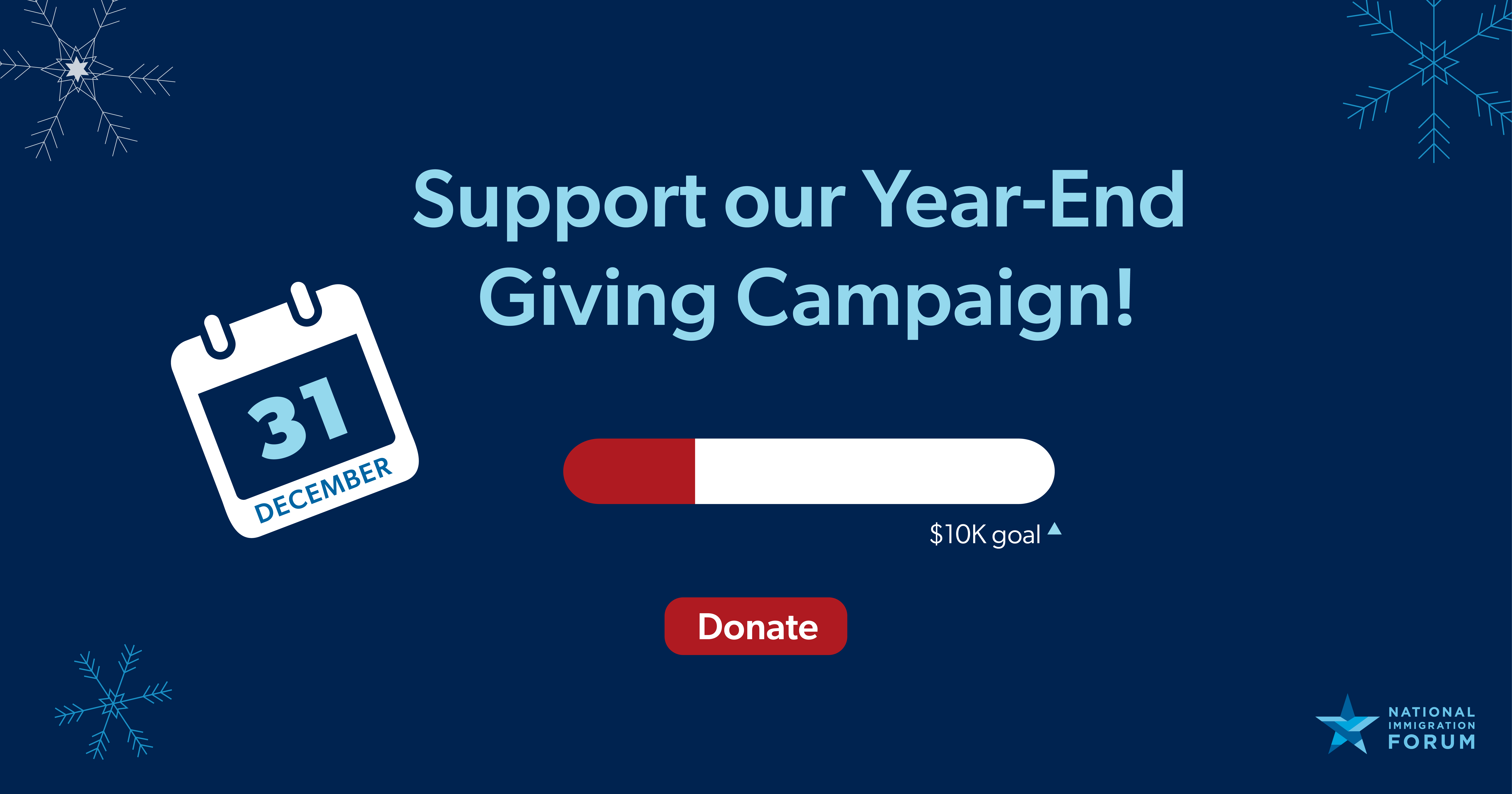 We set a $10,000 year end fundraising goal. Help us reach it!