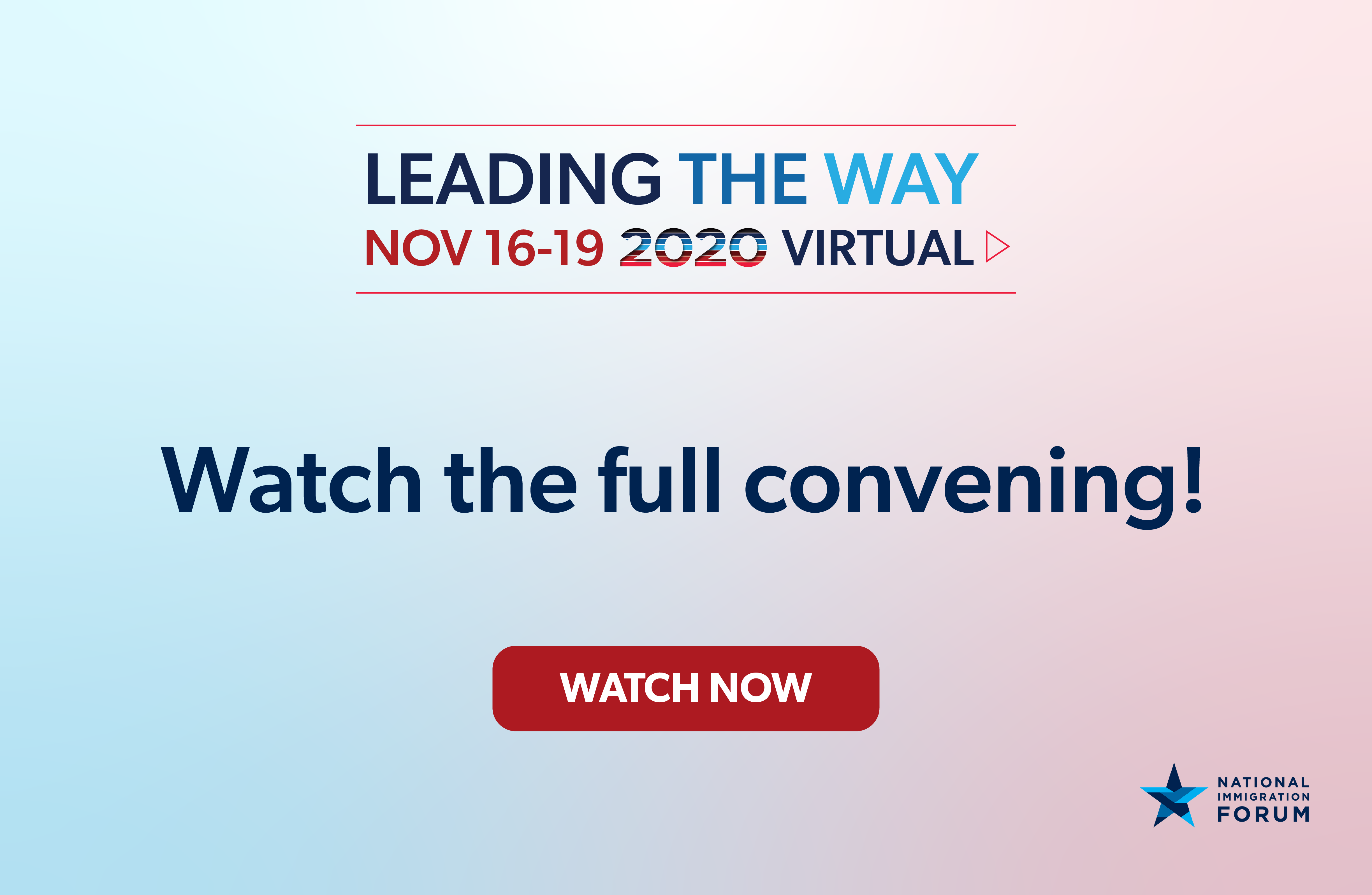 Watch Leading the Way virtual convening