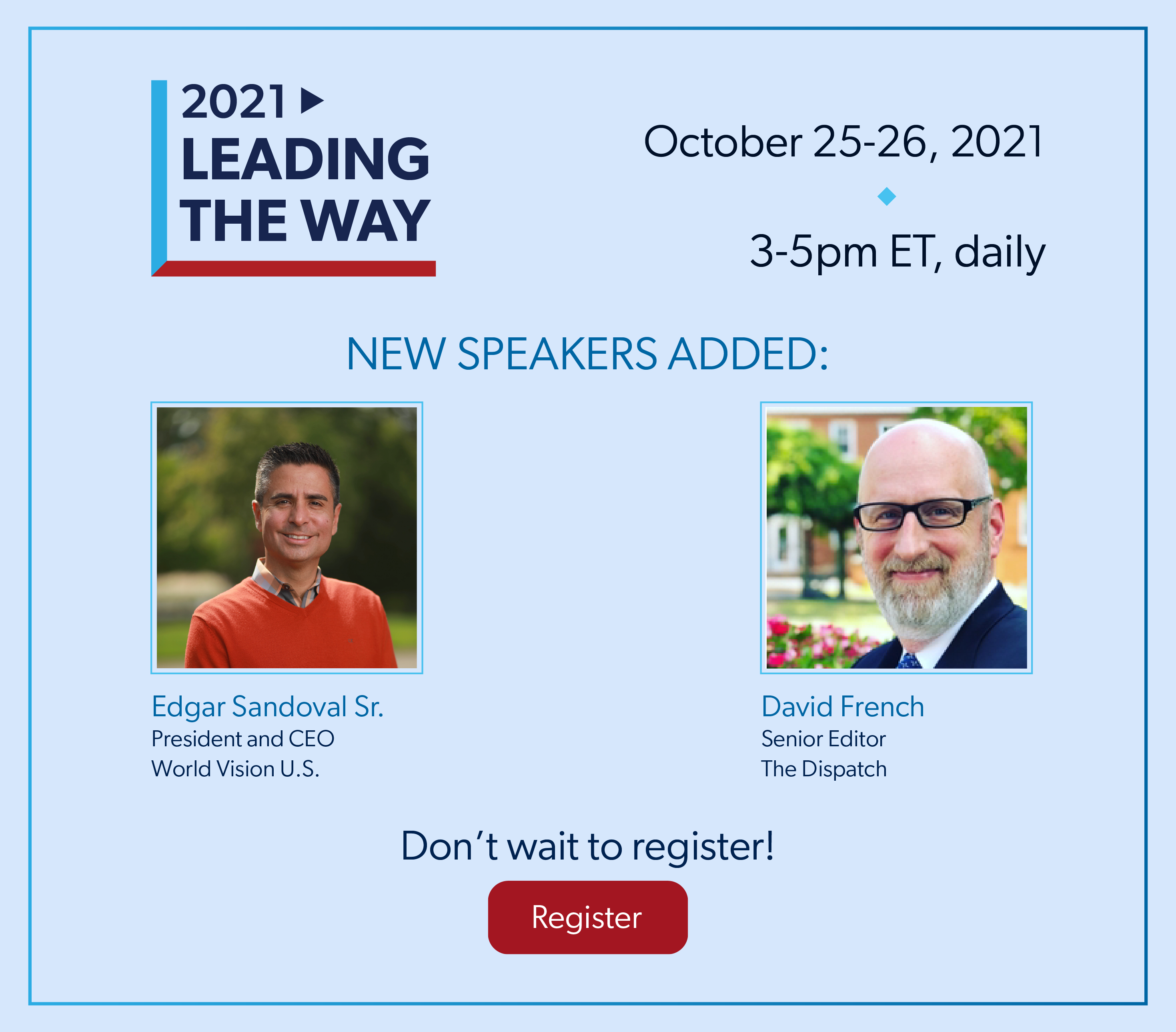 Register for Leading the Way today