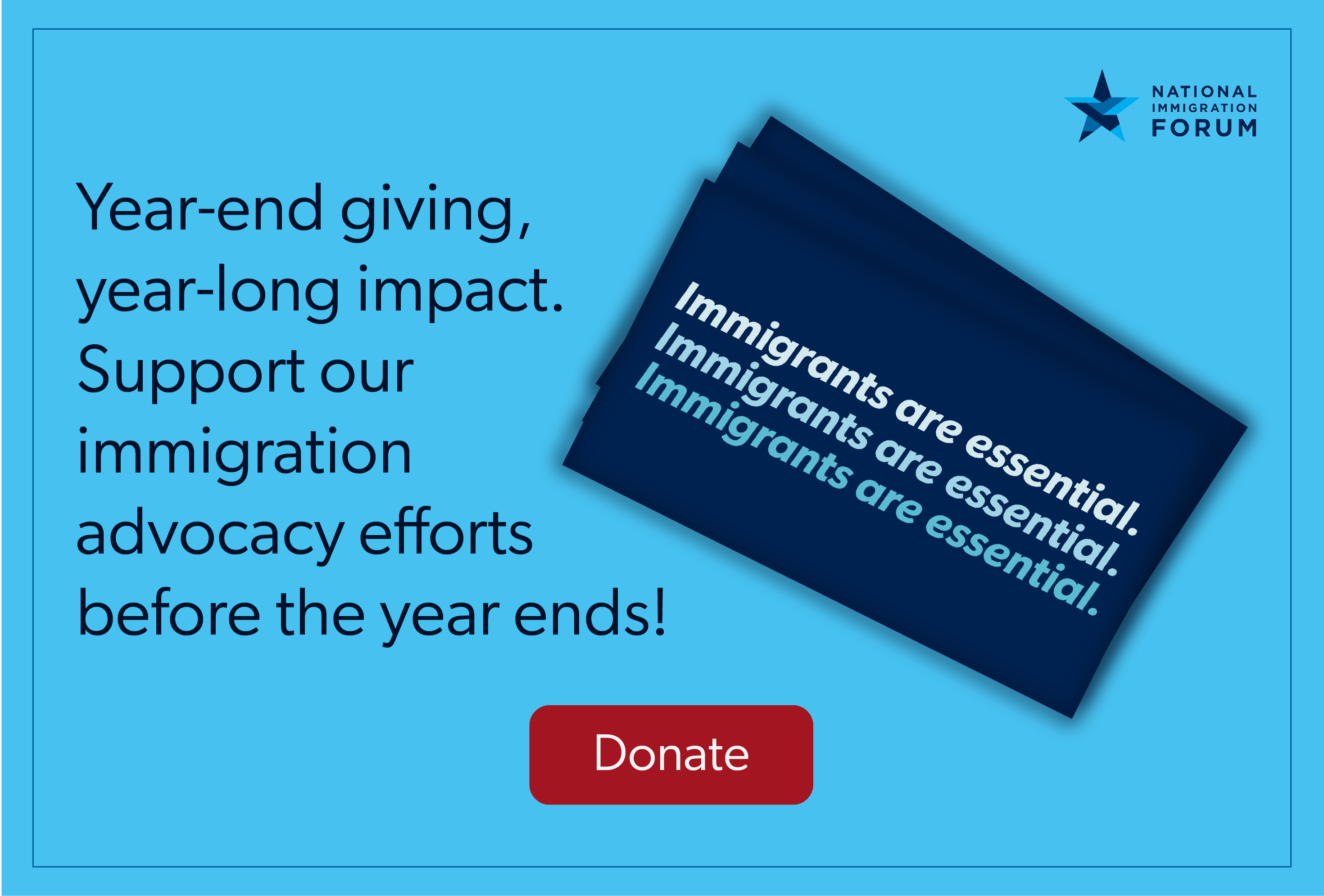 Support our end-of-year fundraising campaign. Donate!